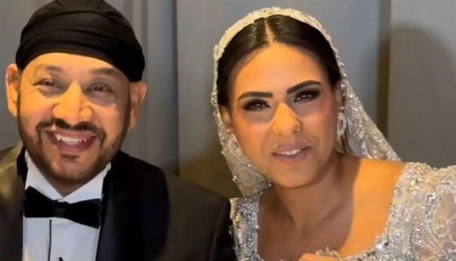 الفنان عصام كاريكا يحتفل بزفاف ابنته