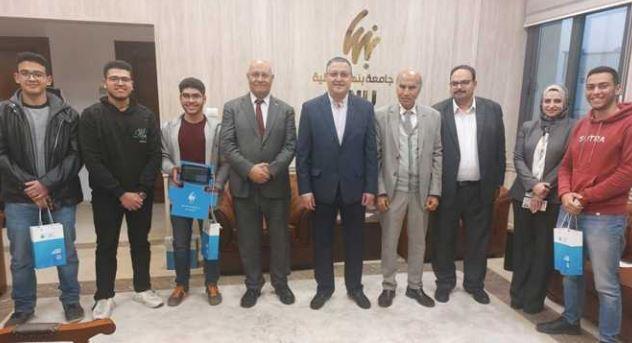 جامعة بنها الأهلية تكرم الفريق الفائز بالمركز الثاني في هاكاثون الحكومة الذكية