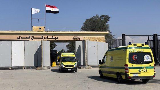 ميناء رفح البري يستقبل 26 مصابا فلسطينيا