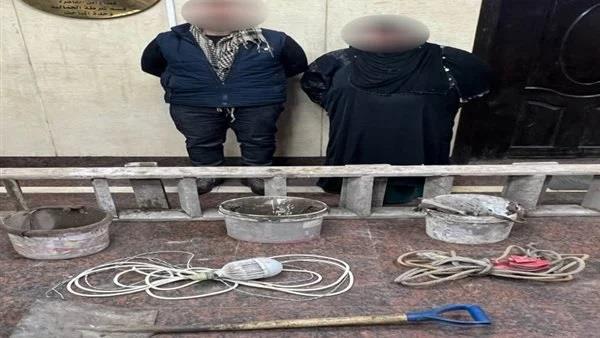 سقوط رجل وسيدة ينقبان عن الآثار في عقار بالجمالية