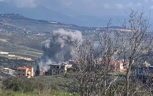 الطيران الحربي الإسرائيلي ينفذ غارة جوية في مدينة الخيام جنوبي لبنان