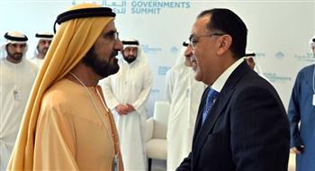 نائب رئيس الإمارات يؤكد حرص بلاده على تعميق التعاون مع مصر