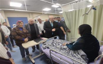   محافظ بني سويف يطمئن على المرضى الفلسطينيين بـ المستشفى الجامعي