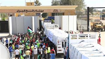   إدخال 80 شاحنة لصالح الفلسطينيين بقطاع غزة عبر ميناء رفح البري
