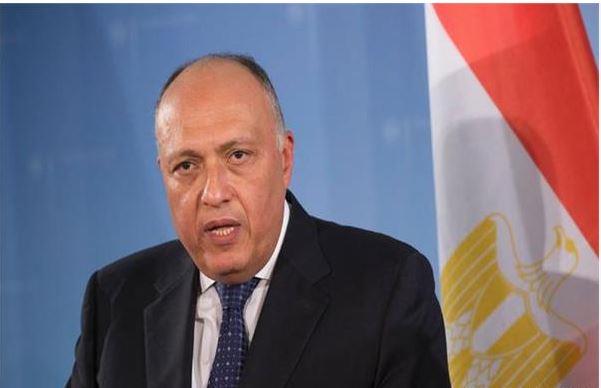 شكري يعقد مباحثات مع المبعوث الرئاسي الفرنسي إلى لبنان