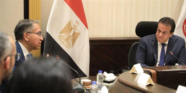 وزير الصحة يستقبل مؤسس الجمعية العالمية لزراعة كبد الأطفال