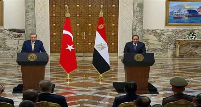 نص كلمة السيسي خلال المؤتمر الصحفي مع أردوغان