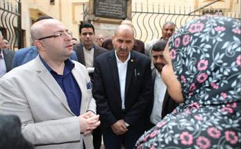   محافظ بني سويف يتفقد مشروع رفع كفاءة مسجد السيدة حورية