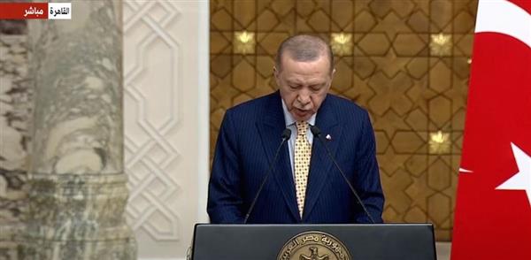 أردوغان: ما يحدث في غزة تصدر جدول الأعمال مع الرئيس السيسي اليوم