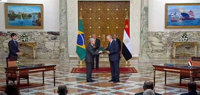 السيسي ودا سيلفا يشهدان التوقيع على عدد من الاتفاقيات بين البلدين