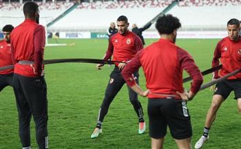 دوري أبطال إفريقيا .. مران خفيف للاعبي الأهلي استعدادا لمواجهة شباب بلوزداد