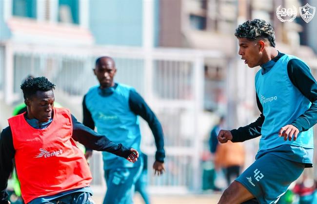 تدريبات تأهيلية وعلاجية للاعب الزمالك المصاب