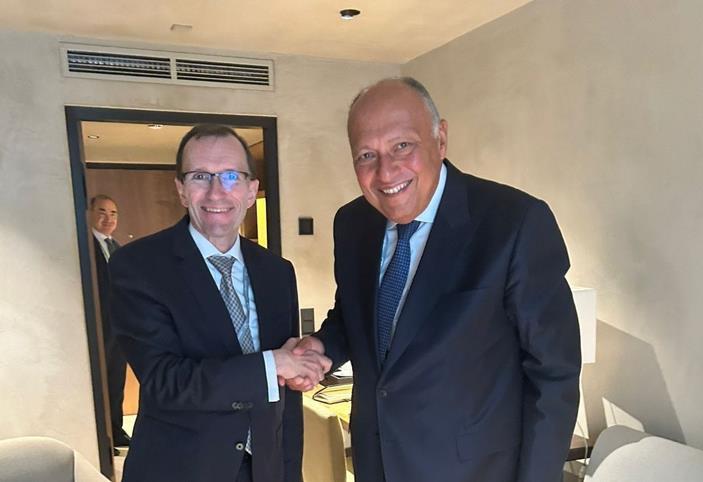 سامح شكري يلتقي وزير خارجية النرويج في مؤتمر ميونخ للأمن