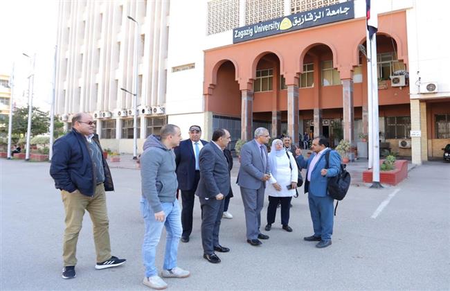رئيس جامعة الزقازيق يتفقد تطورات الحرم الجامعي إستعدادًا لإحتفالية اليوبيل الذهبي