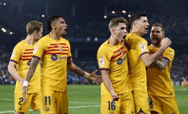 الدوري الإسباني .. "ليفاندوفسكي" يسجل ثنائية ويقود برشلونة للفوز على سيلتا فيجو