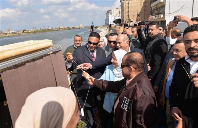 محافظ الدقهلية يفتتح الممشى السياحي الجديد على النيل بالمنصورة