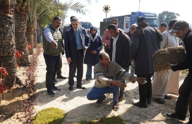 محافظ الغربية يتفقد أعمال التطوير والتجميل بمدخل كمين دفره 