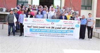   جامعة سوهاج : قافلة طبية مجانية للجامعة بقرية " أولاد نصير" تعالج 684 حالة