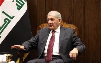 رئيس العراق: لا استقرار بالمنطقة دون الانتهاء من محنة الشعب الفلسطيني
