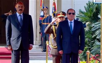   مراسم استقبال رسمية للرئيس الإريتري بقصر الاتحادية