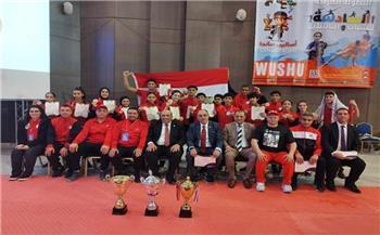 مصر تحصد المركز الأول وكأس البطولة العربية للكونغ فو بتونس 
