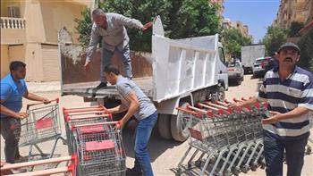 لتحقيق السيولة المرورية .. رفع 116 حالة تعد وإشغال بشوارع العمرانية 