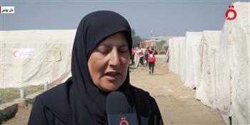   سكان المخيم المصري للنازحين الفلسطينيين في خان يونس : شكرا للرئيس السيسي