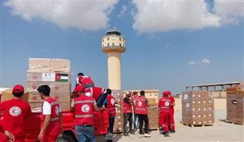   مصدر مطلع: الهلال الأحمر المصري ونظيره الفلسطيني يقدمان المواد الغذائية والإغاثية