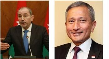 وزيرا خارجية الأردن وسنغافورة يؤكدان ضرورة وقف الحرب على غزة فورا
