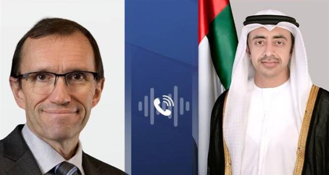 وزيرا خارجية الإمارات والنرويج يبحثان هاتفيا تطورات الأوضاع في المنطقة