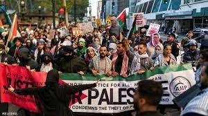   بسبب غزة.. مظاهرات مؤيدة لفلسطين بشوارع نيويورك