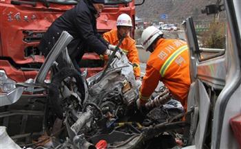   مصرع 7 أشخاص إثر حادث تصادم 4 سيارات وشاحنة جنوب شرقي الصين 