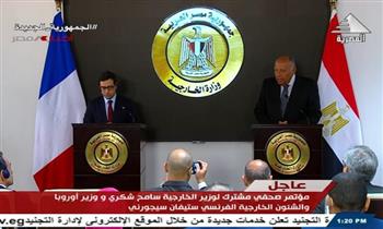   وزير خارجية فرنسا : حرصت على التوجه أولًا إلى ⁧‫مصر‬⁩ بوصفها شريكًا استراتيجيًا