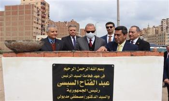 محافظ القليوبية يضع حجر أساس مجمع خدمي بتكلفة 20 مليون جنيه