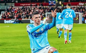 ثلاثية فودين تقود مانشستر سيتي للفوز على برينتفورد 3-1 بالدوري الإنجليزي