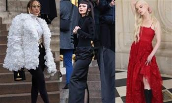  إطلالات غير مألوفة للنجمات في أسبوع الموضة الباريسي