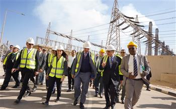   رئيس البنك الإسلامي للتنمية ووزيرا الكهرباء والتعاون الدولي يزورون محطة كهرباء غرب القاهرة