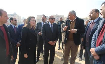   محافظ الجيزة يتفقد موقع إنشاء "مركز خدمات مصر" بـحدائق الأهرام