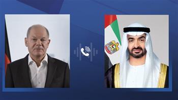 رئيس الإمارات و المستشار الألماني يؤكدان عدم اتساع الصراع في المنطقة