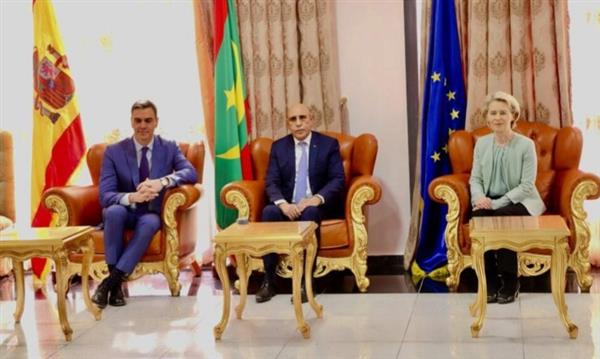 رئيس الوزراء الإسباني ورئيسة المفوضة الأوروبية يبدآن زيارة لـ موريتانيا