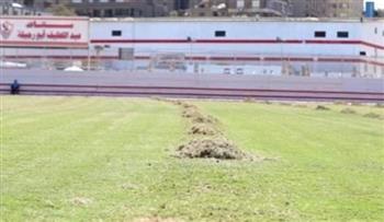 بداية إصلاح ملعب حلمي زامورا في نادي الزمالك