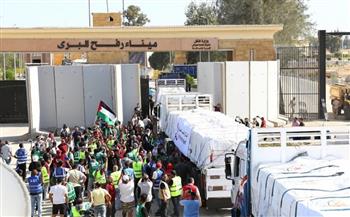   إدخال 75 شاحنة مساعدات إنسانية متنوعة إلى قطاع غزة