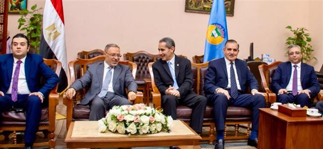 رئيس جامعة طنطا يستقبل محافظا الغرببة و كفر الشيخ 