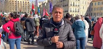   مظاهرات في مارسيليا لدعم الفلسطينيين .. فيديو