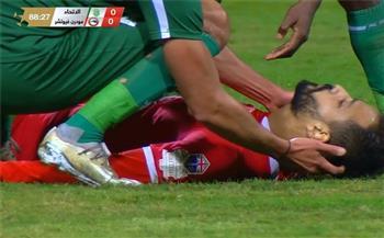 سقوط أحمد رفعت فى مباراة فيوتشر والاتحاد