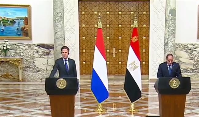 رئيس وزراء هولندا: نقدر دور مصر على كافة الأصعدة لاحتواء الأزمة في قطاع غزة