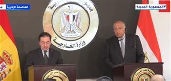 شكري: اهتمام بزيادة الاستثمارات وحجم التجارة مع إسبانيا