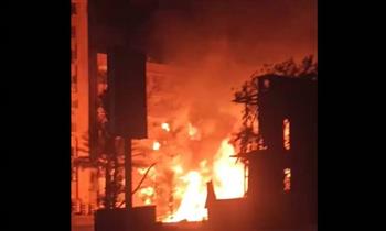  إخلاء عقارات مجاورة لـ استوديو الأهرام لحين الانتهاء من أعمال الإطفاء