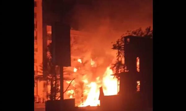إخلاء عقارات مجاورة لـ استوديو الأهرام لحين الانتهاء من أعمال الإطفاء
