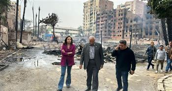   وزيرة الثقافة تتوجه إلى موقع حريق "الحارة الشعبية" بستوديو الأهرام